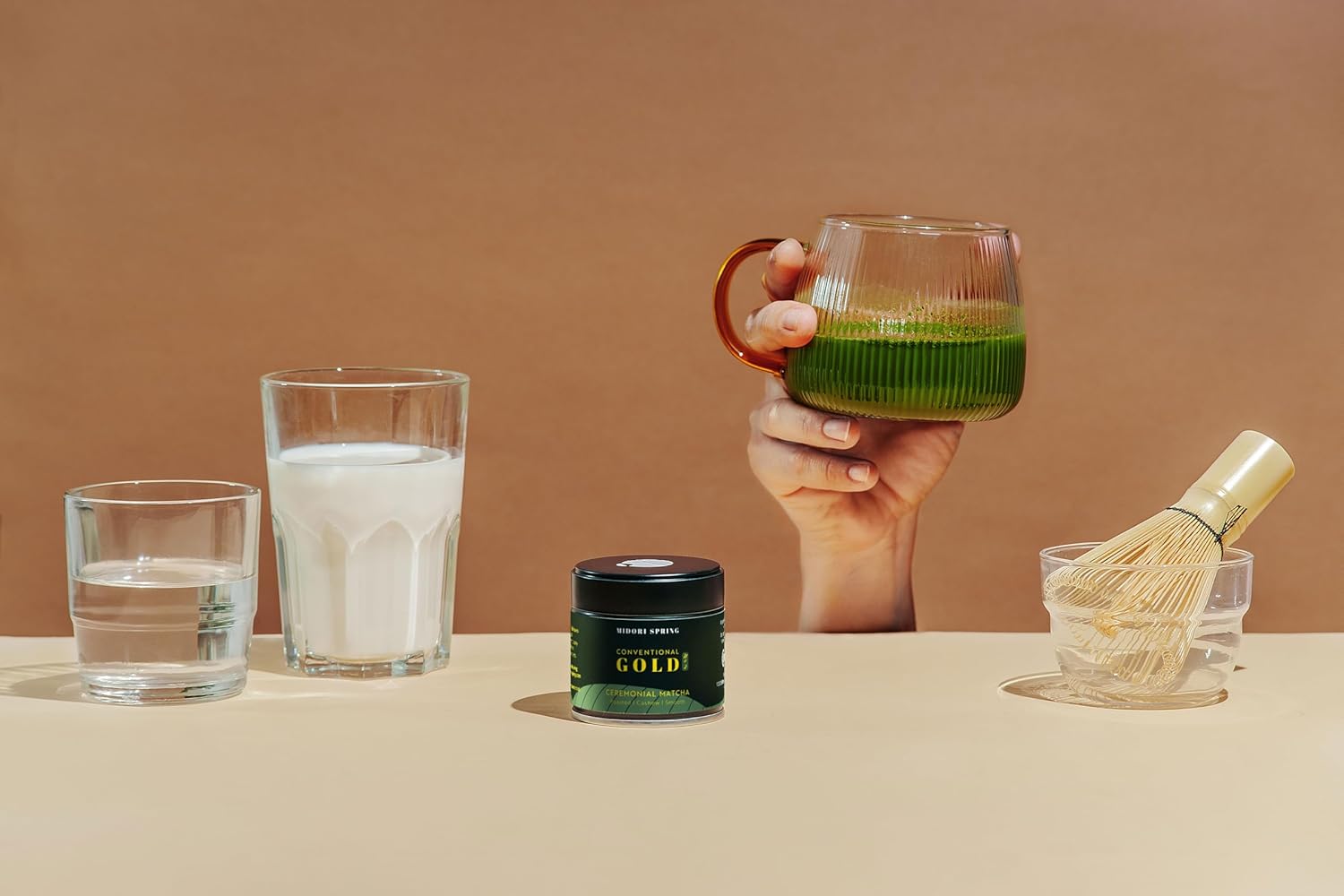 Midori Spring Gold No.2 - Conventional Ceremonial Grade Matcha - Smooth Nutty Blend, Japanese Green Tea Powder (Gold No2)