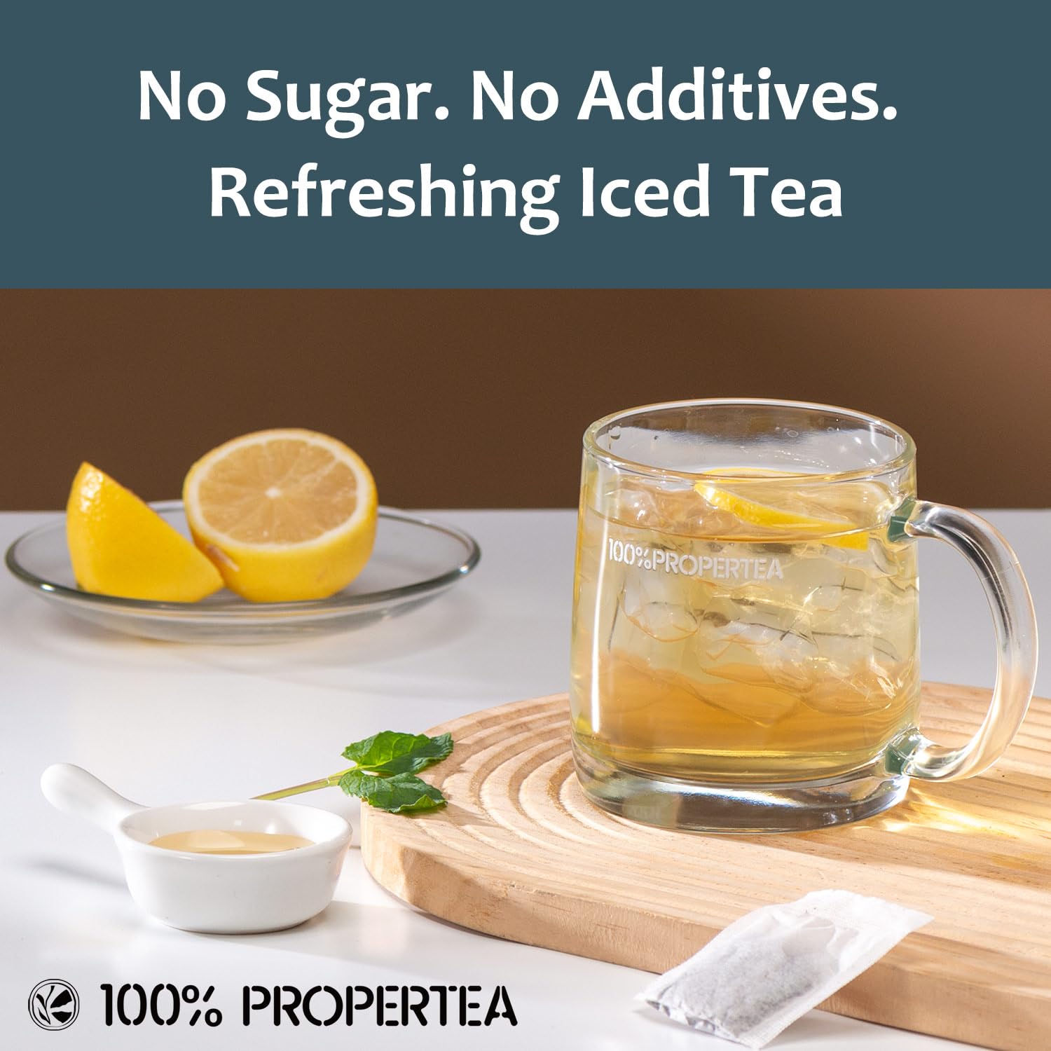 100% Propertea Organic Green Tea Bags,100 Count Eco-Friendly Tea Bags,Hot or Iced,Unsweetened,Low Caffeine, Rich in Antioxidants, Resealable Pouch,Classic Taste