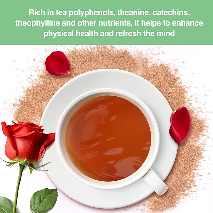 Taiping HK Rose Instant Green Tea Classic-100% Tea Leaves 10 Single Serve Stick Packs Unsweetened No Additives On-the-Go for Travel, Work, Outdoors , Helps Support Digestive Health Hot or Iced Teas (10Count)