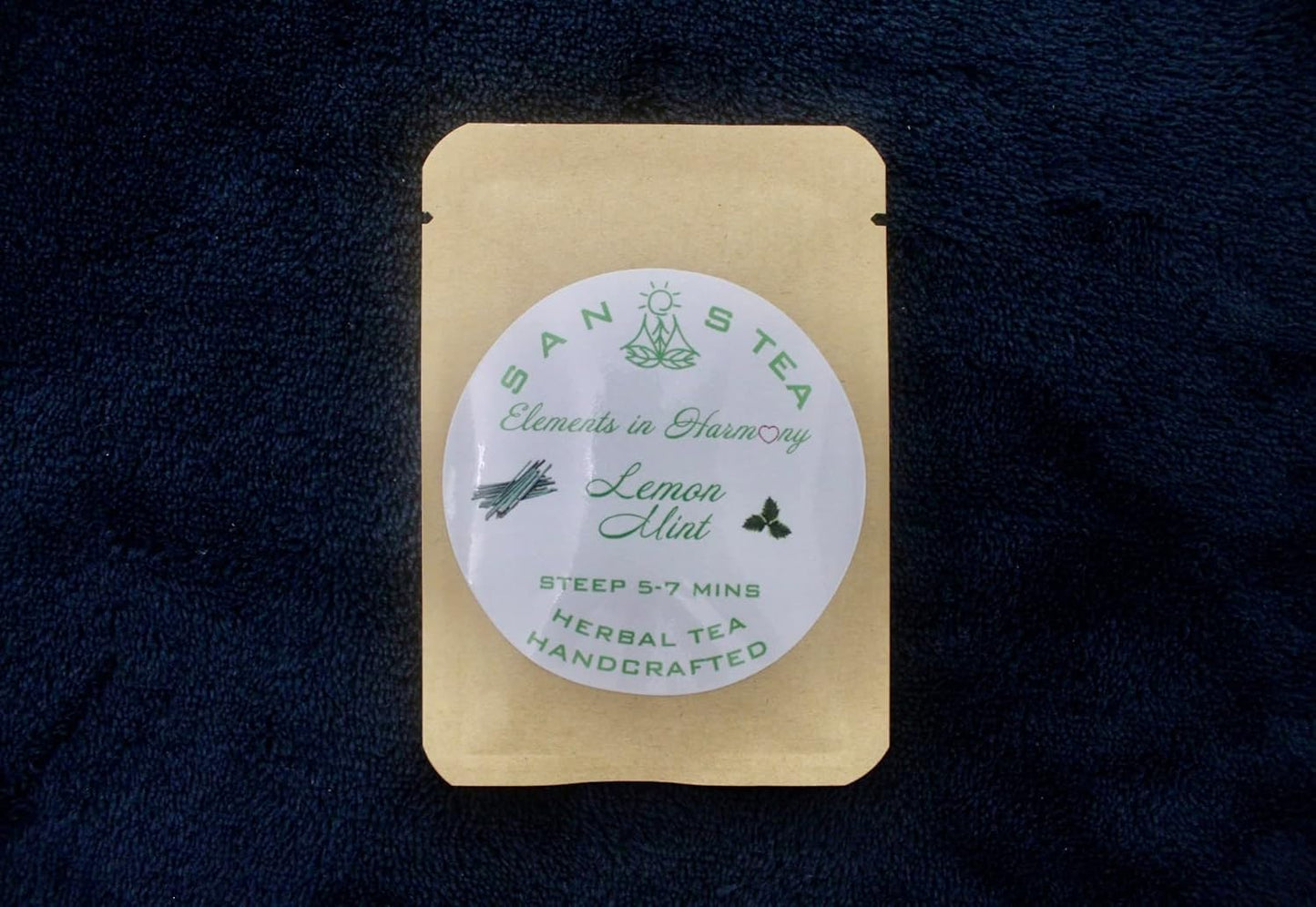 SanosTea New Improved Organic Lemongrass Premium Herbal tea, flavorful, refreshing, stress relief, caffiene free tea
