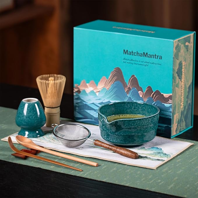 Premium Matcha Ceremony Set – Complete 9-Pcs Ritual Kit – Presented in Luxury Magnetic Gift Box, Per