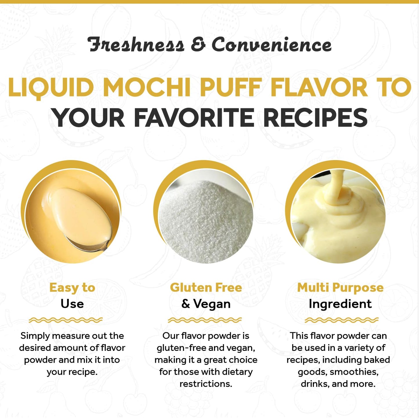 Fanale Mochi puff Milk Tea Powder, Instant Flavoring Powder, 2.2 lbs Pk-1 | Instant Flavoring Mix Perfect for Boba Milk Tea, Smoothies, Baking &amp; Desserts. Rich &amp; Creamy Beverage Powder, Easy to Prep