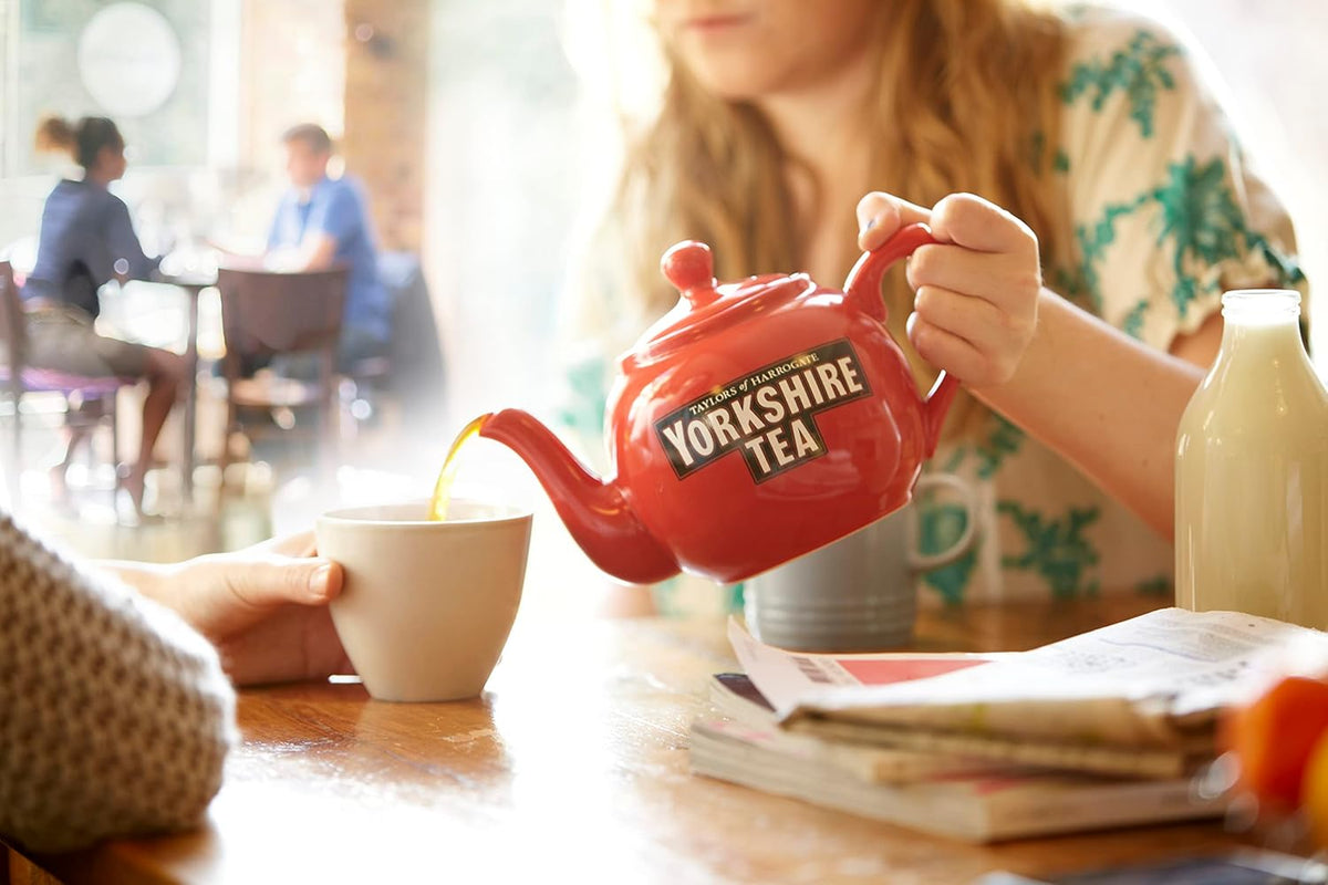 Yorkshire Tea, Gold, Black Tea Bags, 80ct Gift Tin | Premium Blend, Rich, Smooth, and Satisfying, Classic British Breakfast Blend | Caffeinated | Enjoy Hot with Milk