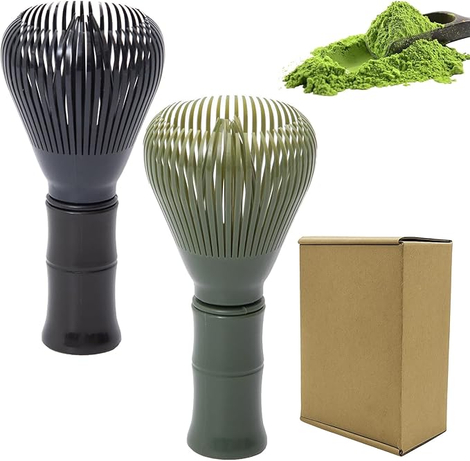 Resin Matcha Whisk Traditional Japanese Chasen Matcha Tea Whisk Gifts for Tea Lovers Reusable Plasti