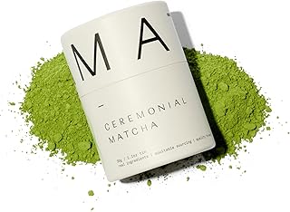Dona First Flush Ceremonial Grade Matcha, Stone-Milled from Shizuoka, Kagoshima, and Kyoto Family Tea Estate, Hot or Iced, 1.1 Ounce Airtight Sealed Tin