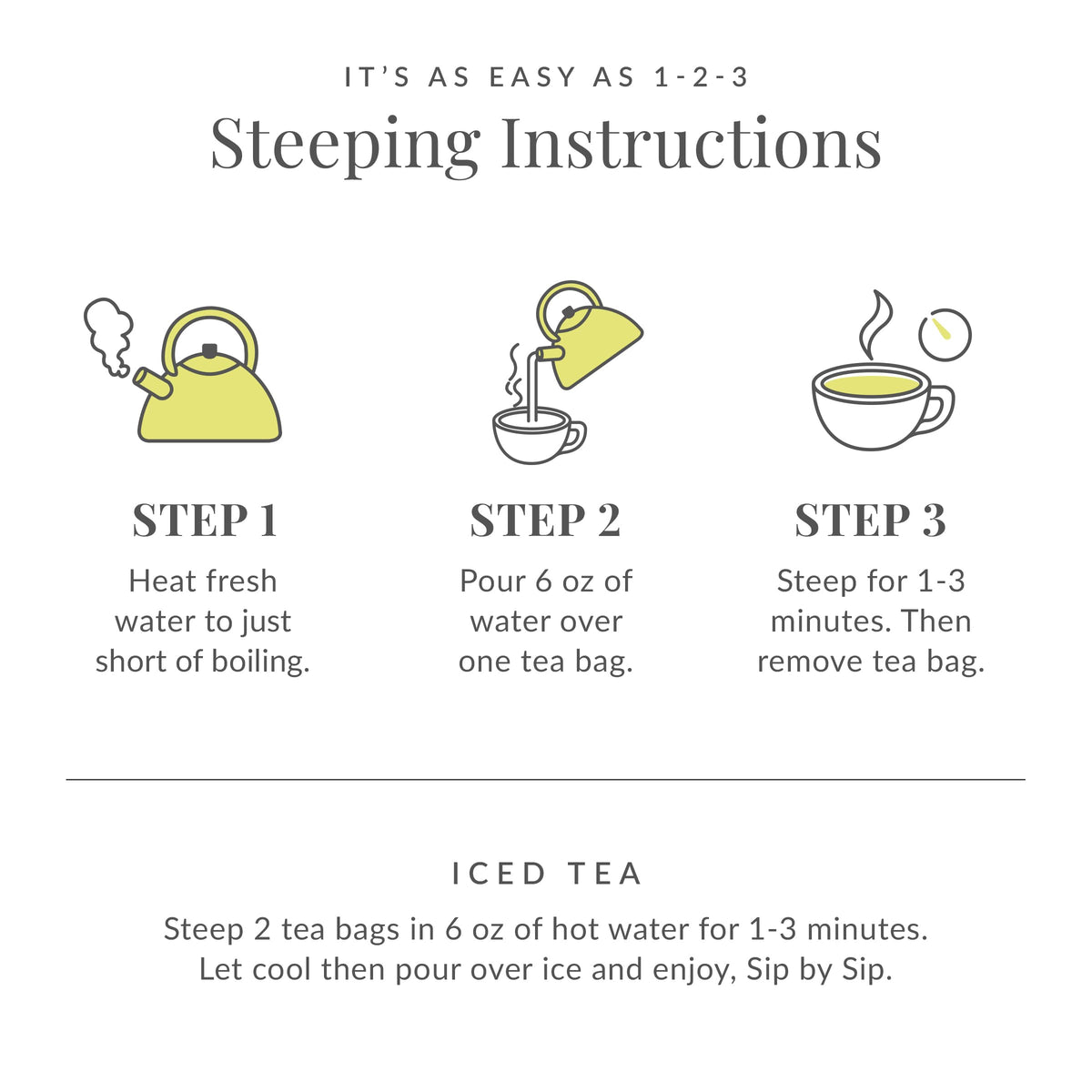 The Republic of Tea Lemon and Honey Green Tea, Low Caffeine, 50 Count