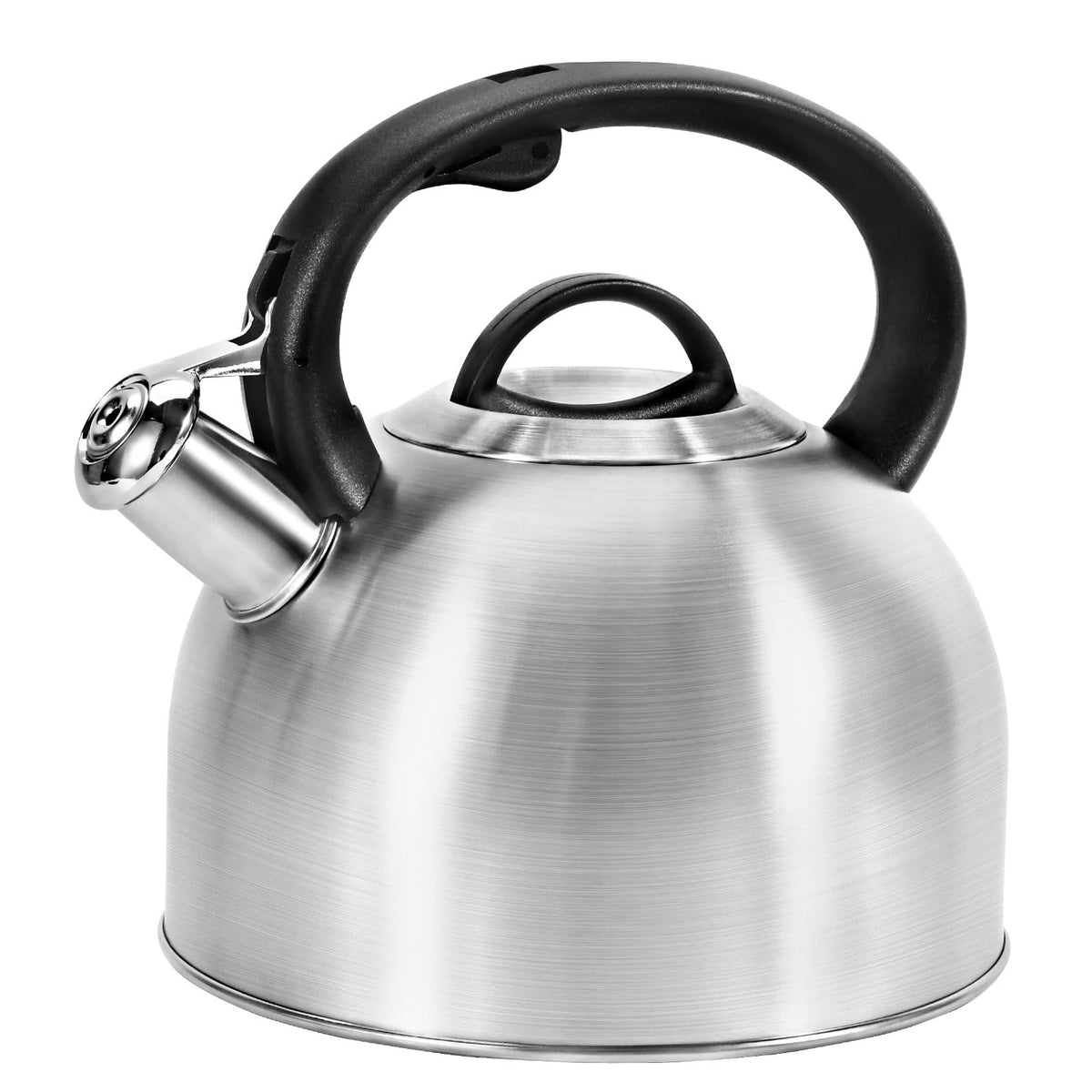 GGC Whistling Stove Top Tea Kettles, 304 Stainless Steel Tea Kettles with Anti-Heat Handle, 3.1QT/3L Tea Pot for Boiling