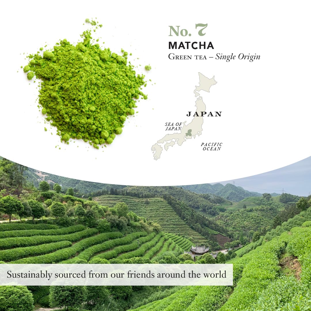 Steven Smith Teamaker Matcha No. 7, Caffeinated, Sugar-Free, Sustainably Grown, Matcha Green Tea Powder, 40 Gram Tin