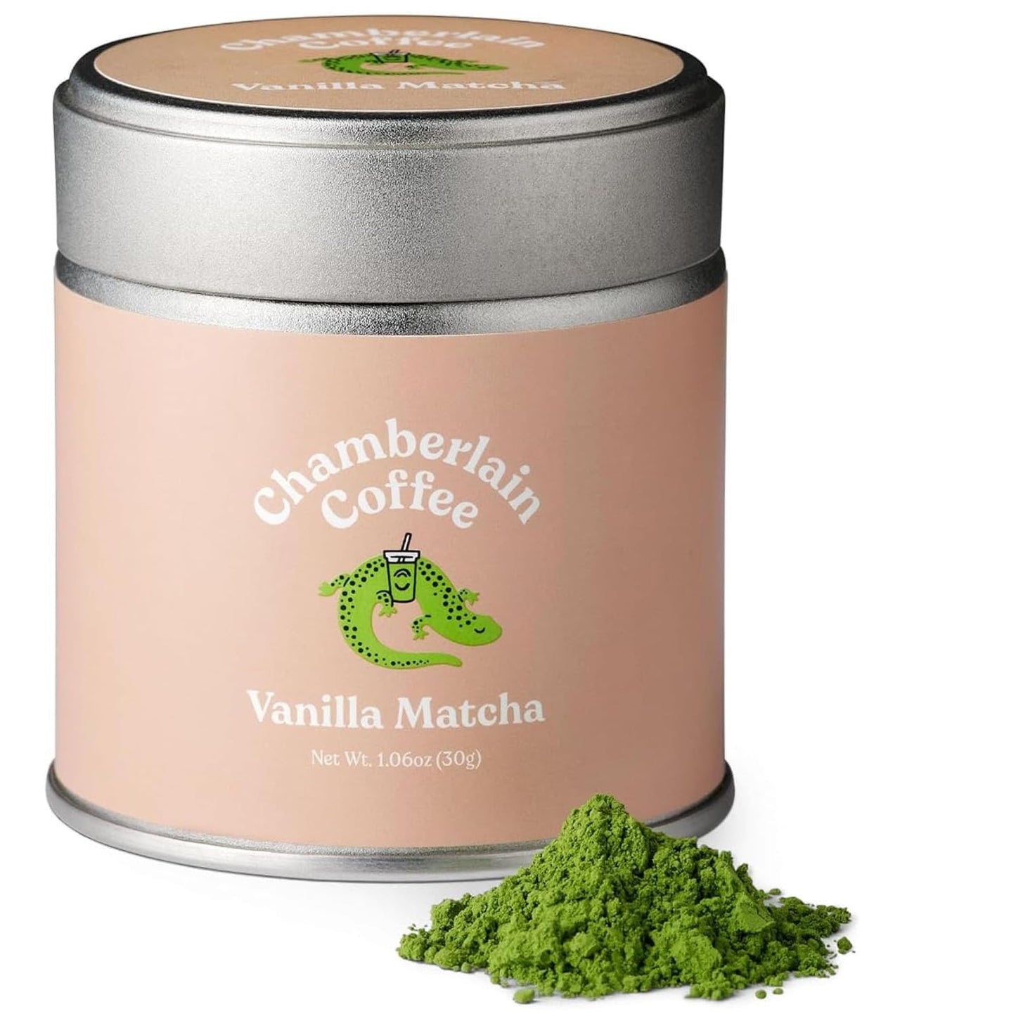 Chamberlain Coffee Vanilla Matcha Ceremonial Grade Green Tea Powder - Antioxidant Rich, L Theanine, Calm Energy, Signature Vegan Matcha Powder - Premium First Harvest Japanese Green Tea - 30g
