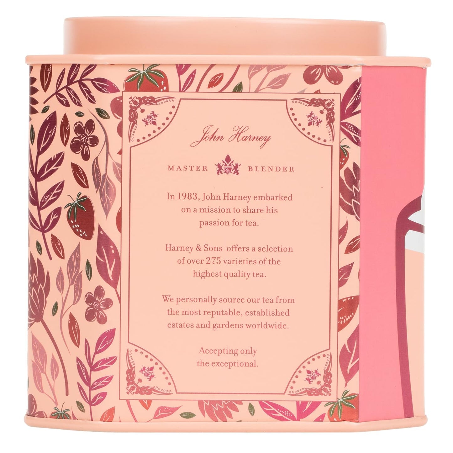 Harney & Sons Strawberry Milkshake Oolong Tea, 30 Sachets in Tin | Oolong tea with strawberry, milk and vanilla flavors.