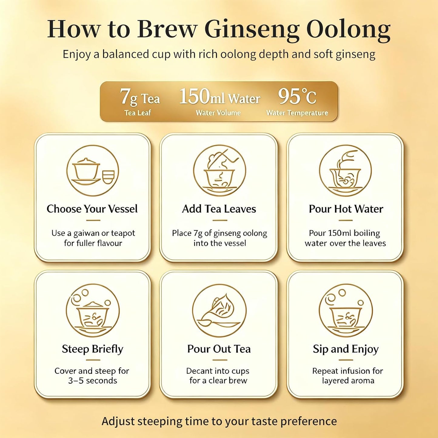 Yuexi Ginseng Oolong Tea Loose Leaf Premium Ginseng Tea Ren Shen Oolong Tea Taiwan Tea High Mountain Oolong Tea Taiwan Natural Sweet Aftertaste 乌龙茶 台湾茶 人参乌龙茶 蘭貴人 150g/5.29oz