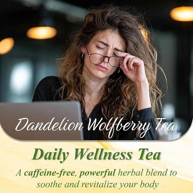 WT Weetee Dandelion Wolfberry Tea Bags 200g 60-80 Cup, 7 Natural Herbal Ingredients Goji Berry Chrysanthemum Cassia Seed