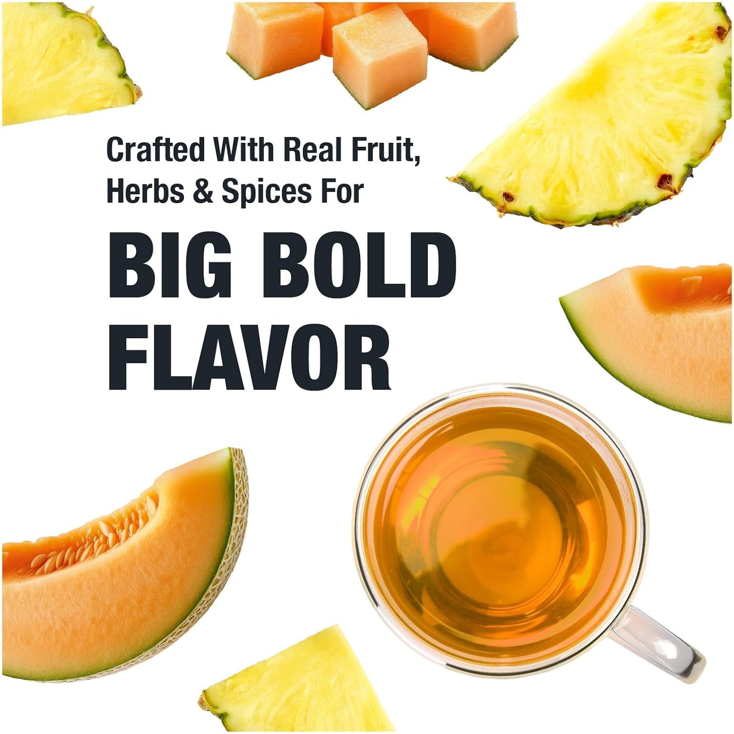 Tiesta Tea - Cantaloupe Cascade Tea, Loose Leaf, Fresh Melon White Tea | Premium Low Caffeine Tea Blend, Make Hot or Iced &amp; Up to 25 Cups, 2.5 oz Resealable Pouch