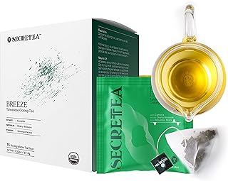 Organic Oolong Tea Bags |100% Organic Taiwan High Mountain Oolong Loose Leaf, Hand Crafted, Powerful Antioxidant | Biodegradable Tea Bags, 15 Sachets | By T SECRETEA