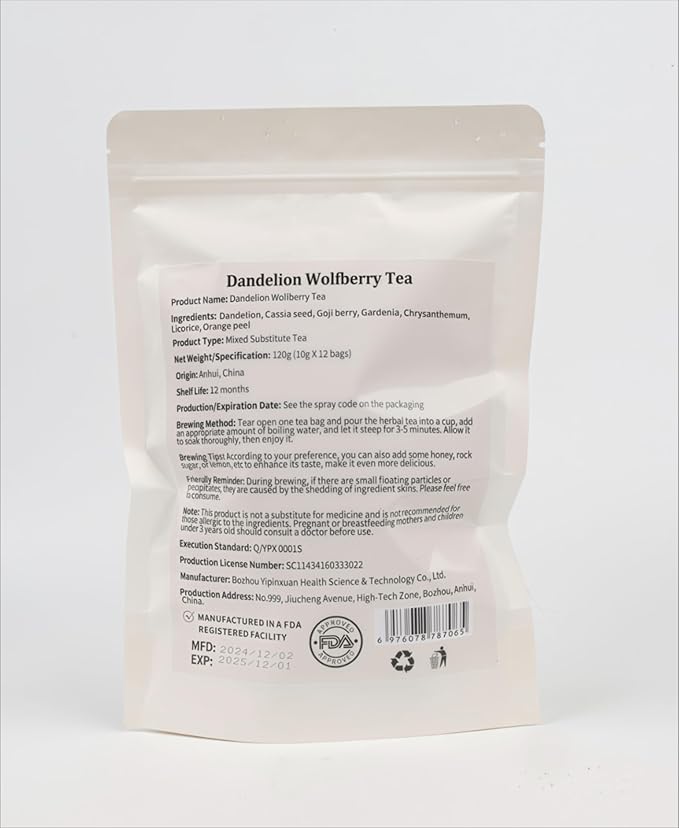 Organic Dandelion Root & Milk Thistle Tea with Burdock and Artichoke | Herbal Wellness Blend for Gentle Refresh | Caffeine-Free (1)