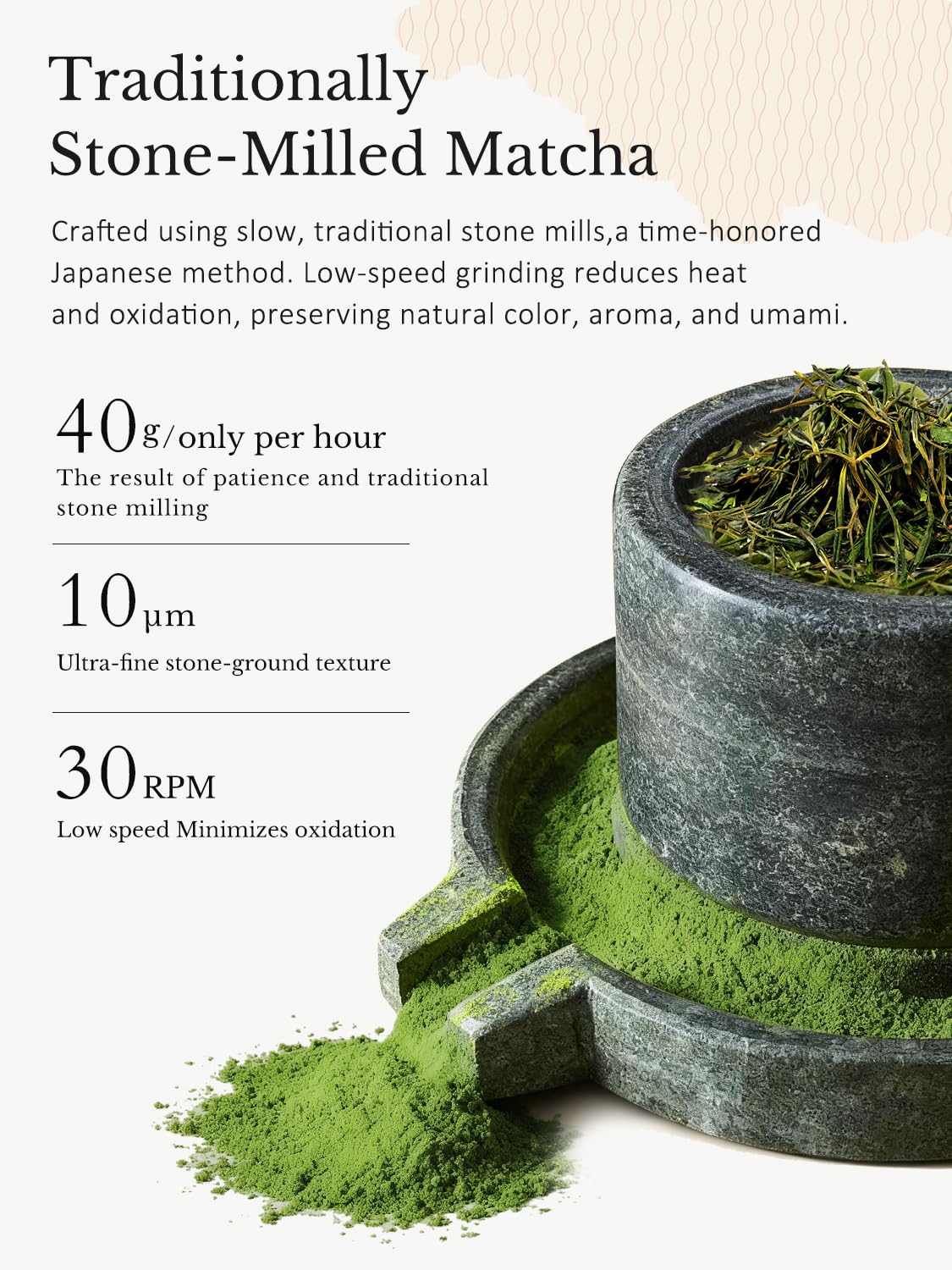 YUZUKI Matcha Powder 40g - Japanese Ceremonial Grade Matcha Green Tea Powder - First Harvest - Product of Japan, Uji Kyoto - Zero Sugar - USDA and JAS Certified (1.4 oz）