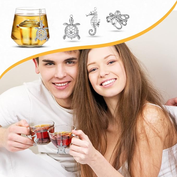 Tea Infusers for Loose Tea 3 Sets Loose Leaf Tea Steeper Tea Strainer Stainless Steel Tea Ball for Loose Tea Holder Tea Mesh Strainer Tea Filters