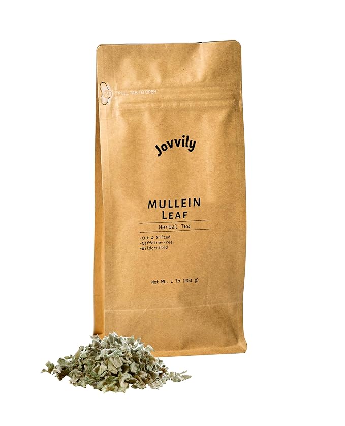 Jovvily Mullein Leaf - 1 lb - Cut & Sifted - Herbal Tea - Caffeine Free.