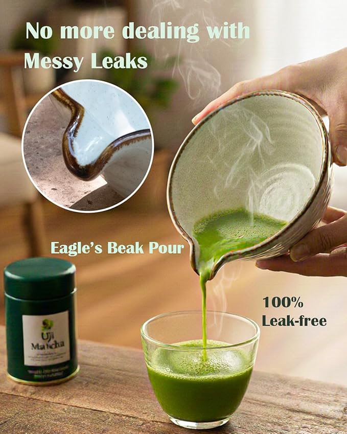 Matcha Whisk Set,Matcha Set,Matcha Kit,Matcha Bowl with Spout,Scoop,Sifter,Bamboo Whisk,Chasen Holder,Unique Gifts for Women Grifend