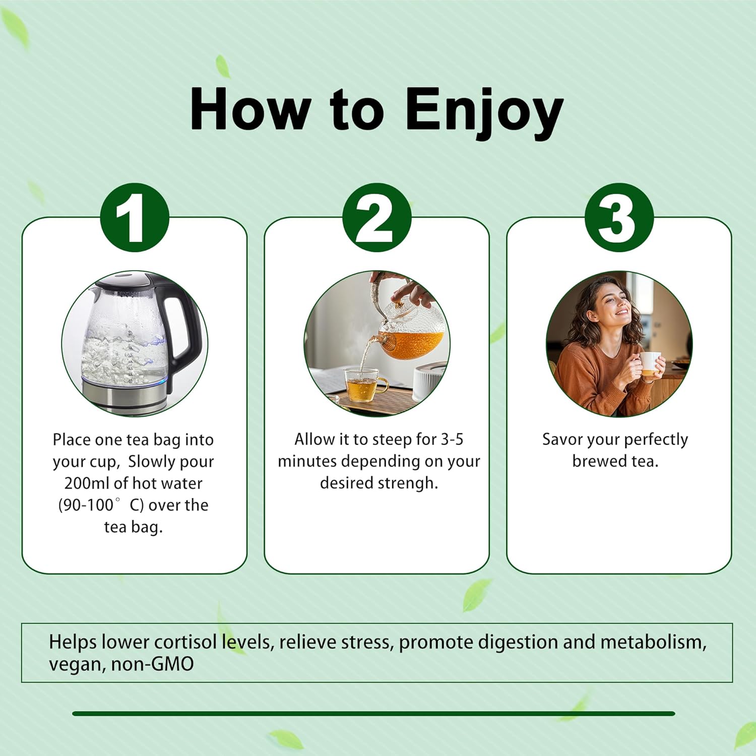 Pipi Oolong Tea Whole Leaf Tea Bags - 20 Bags Cortisol Balancing Calming for Stress Relief, Digestion and Metabolism, Rich in Antioxidants, Vegan and Non-GMO(1bags)