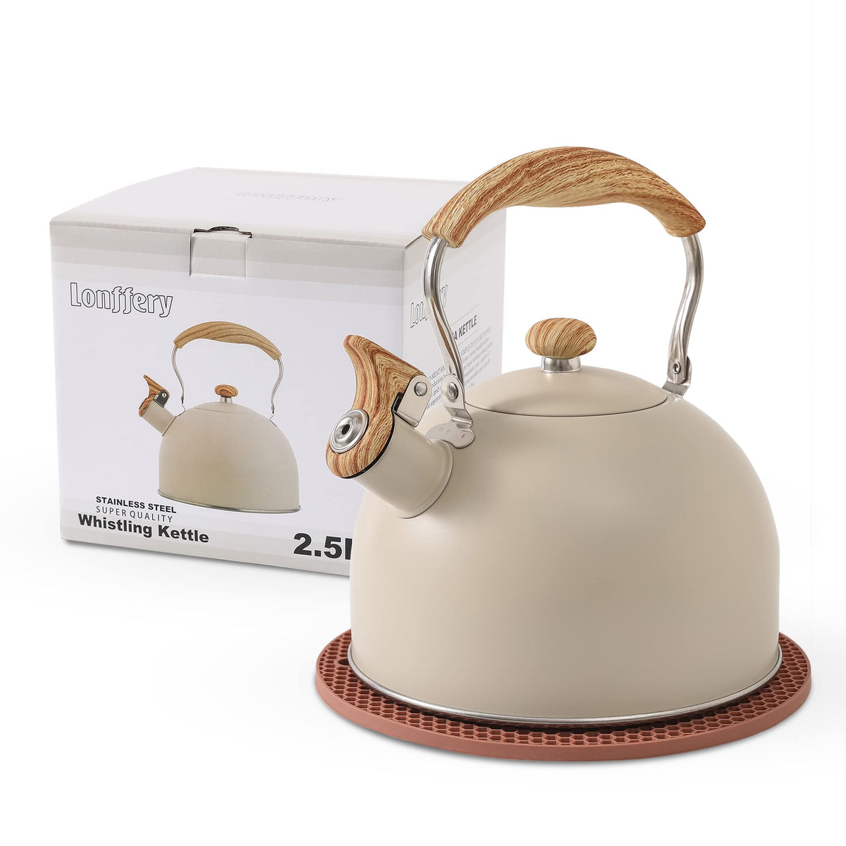 LONFFERY Tea Kettle for Stove Top