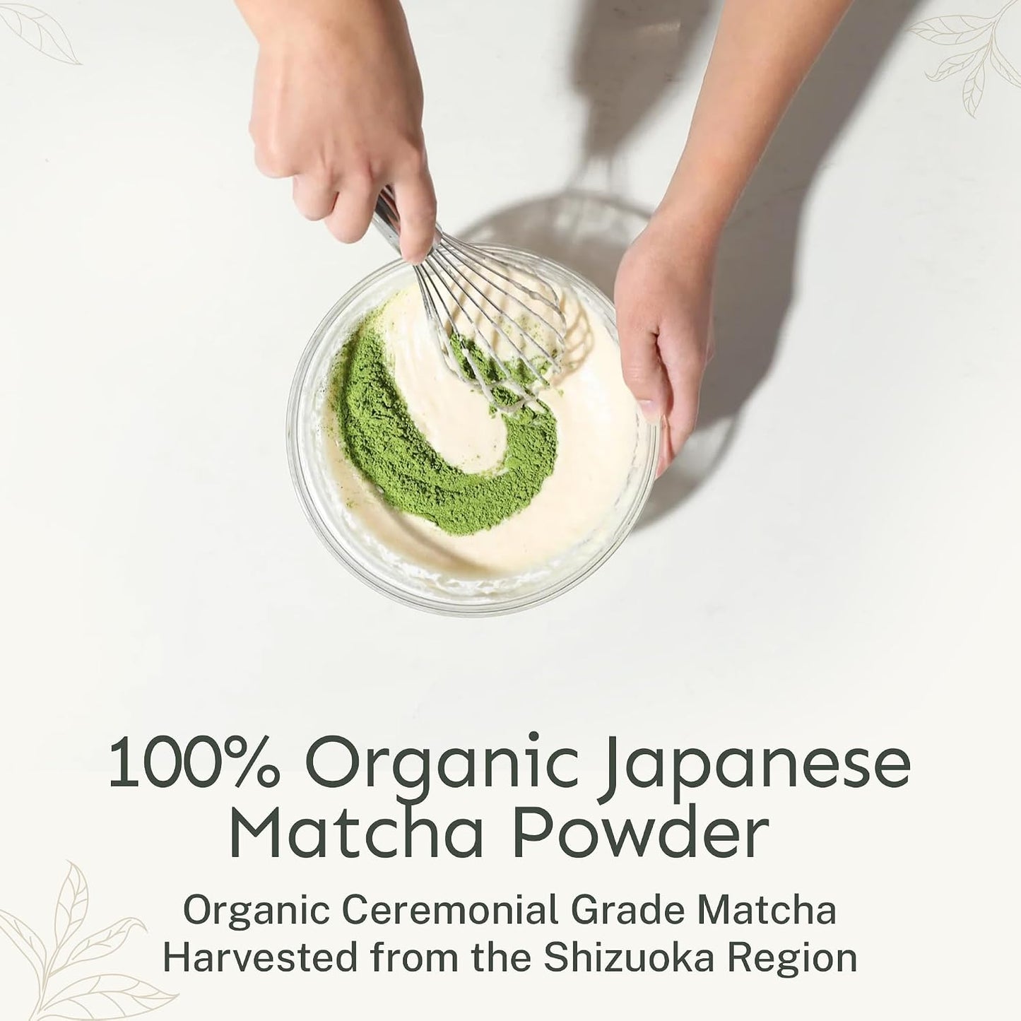 Yu Tea Organic Ceremonial Grade Matcha Powder, 50 Servings | Packed with Antioxidants, L-Thanine &amp; Natural Caffeine | Unsweetened Grade A Japanese Matcha Powder | Resealable Pouch, 2.65 oz