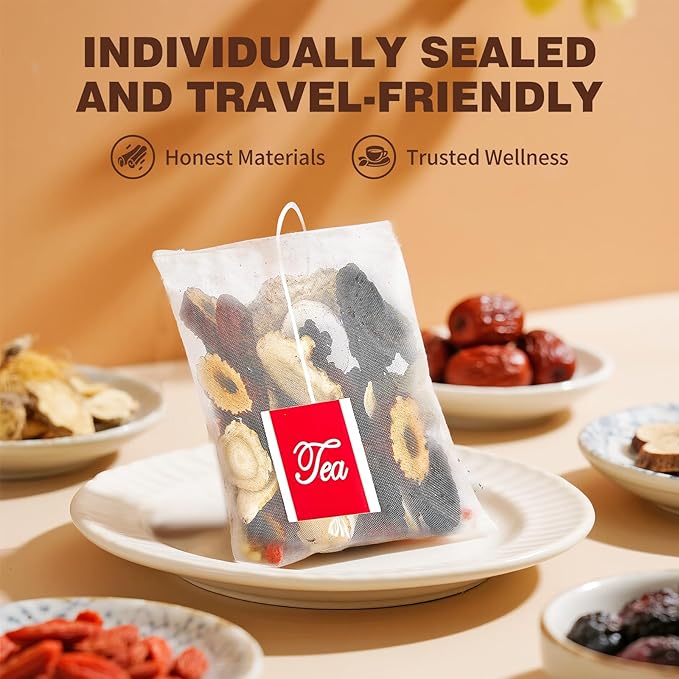 Herbal Tea Formula Ginseng Six Treasure Tea, Ginseng & Mulberry Herbal Tea, Traditional Chinese Herbal Tea Bags