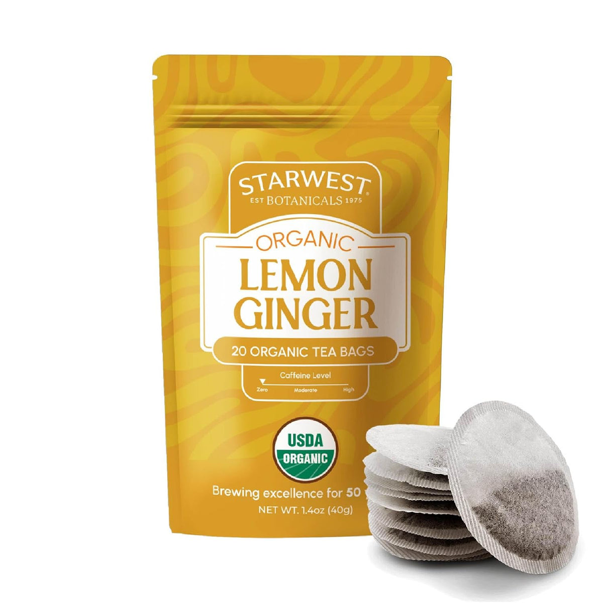 Starwest Botanicals Organic Lemon Ginger Tea