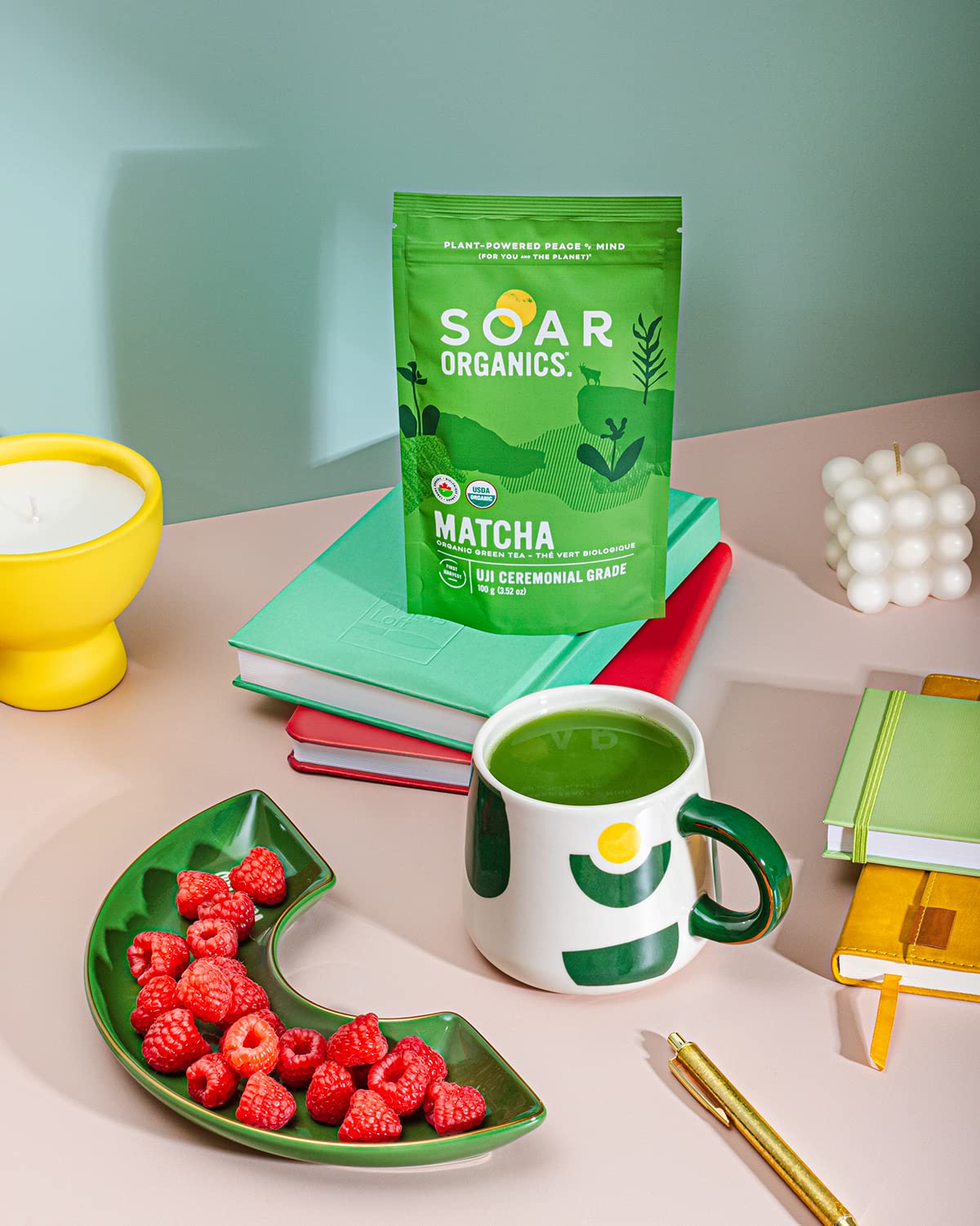 Soar Organics - Uji Ceremonial Grade Matcha Green Tea Powder - Authentic Japanese Origin (3.52 oz)
