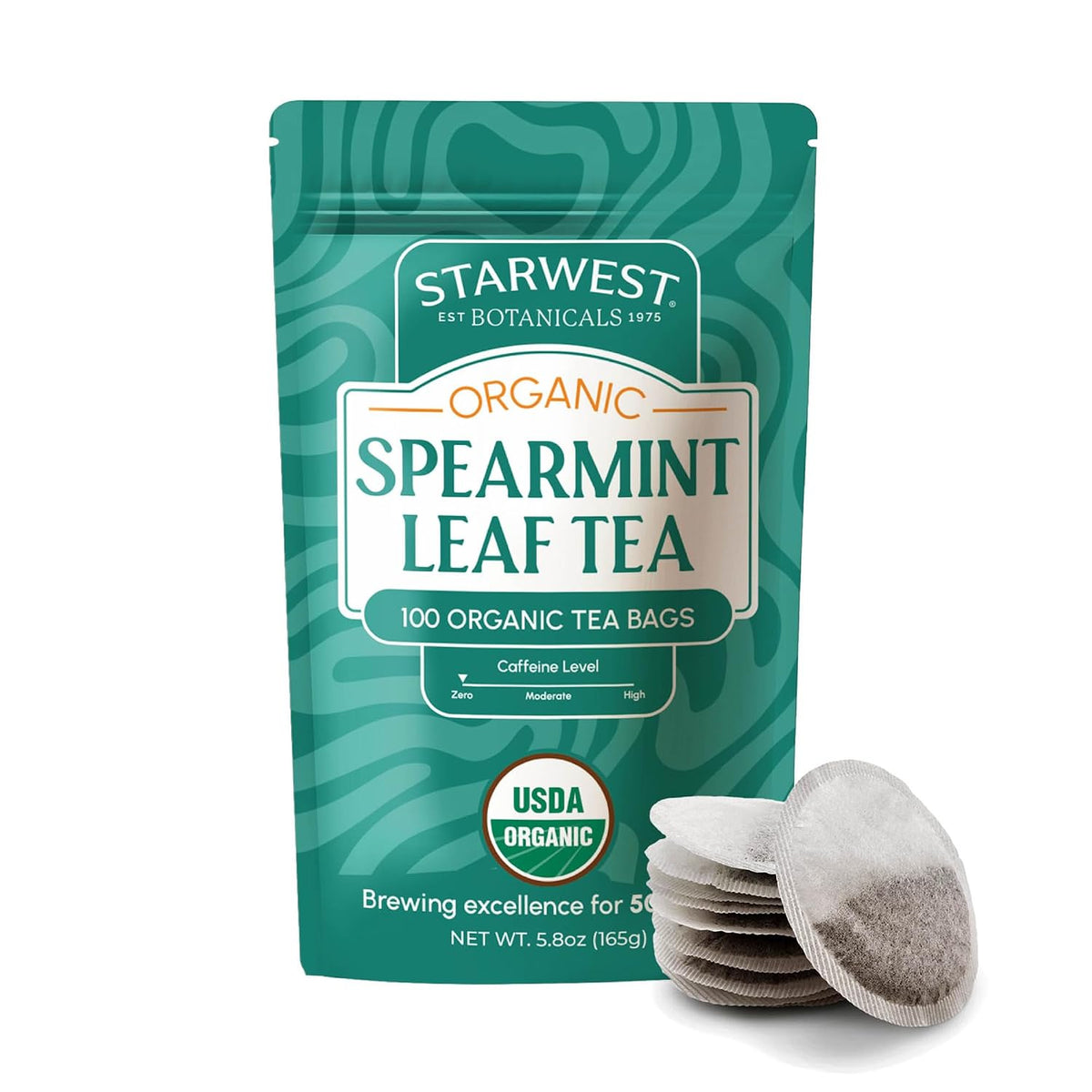 Starwest Botanicals Organic Spearmint Leaf Tea - Bulk Pack