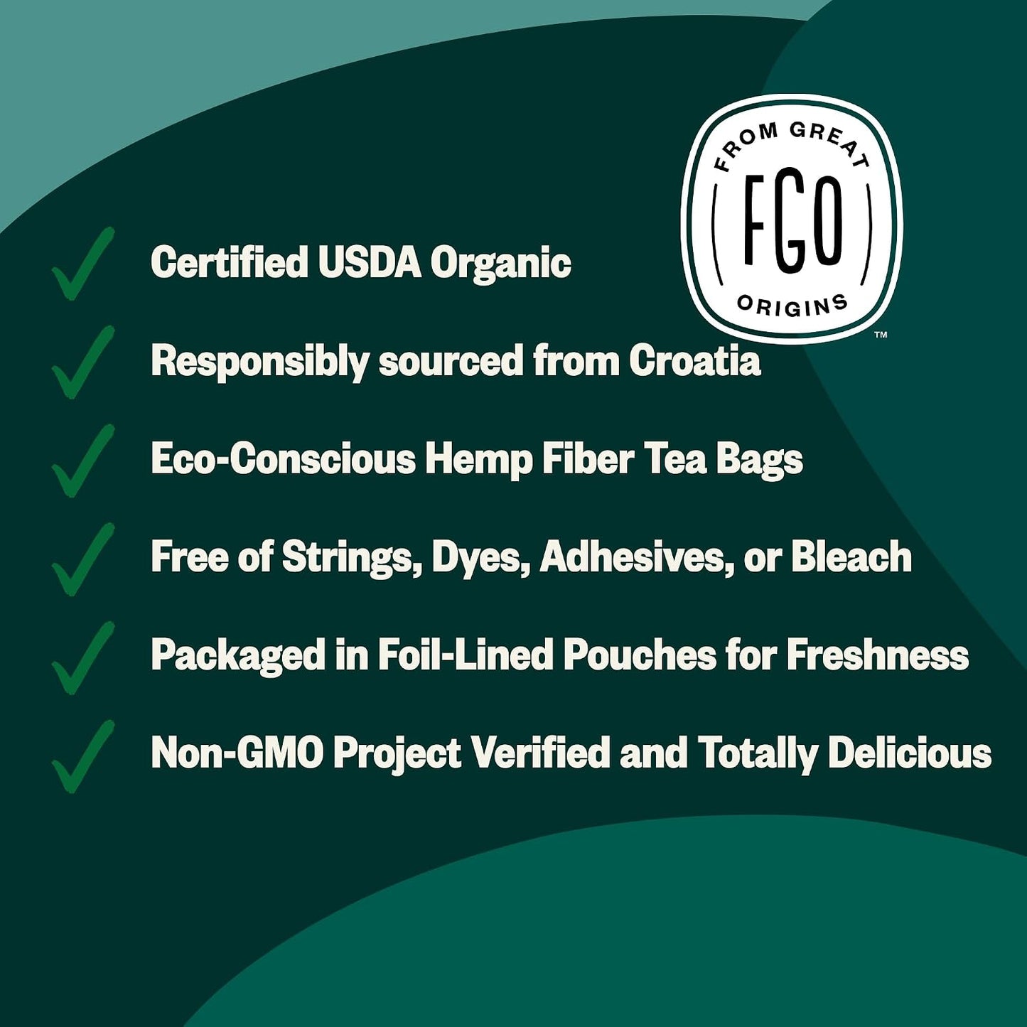 FGO Organic Elderberry Tea, 100 Count, Eco-Conscious Tea Bags, Resealable Bag, Packaging May Vary (Pack of 1)