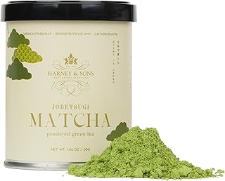 Harney & Sons Matcha Jobetsugi, 30 gram tin, Thin Grade Matcha, Powdered Green Tea for Japanese Tea Ceremony