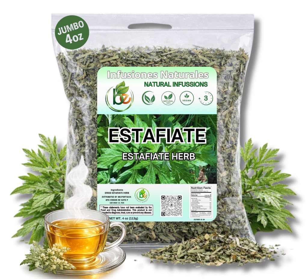 B-Experts Estafiate Herbal Tea (4 oz) – 100% Natural Mexican Mugwort (Artemisia ludoviciana) – Traditional Mexican botanical