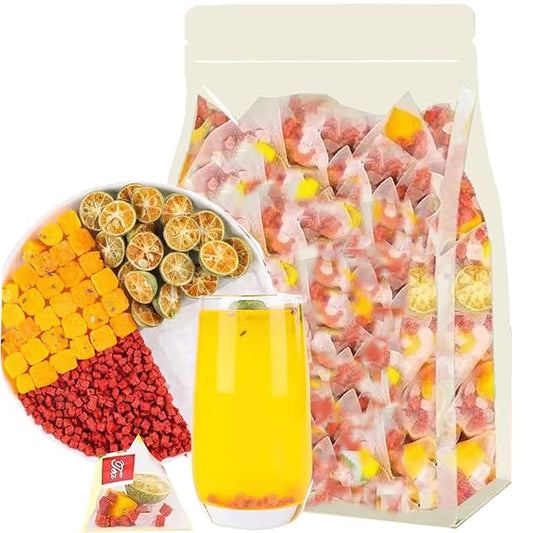 Strawberry green kumquat passion fruit tea 8.81oz Crispy fruit tea bag Bagged tea