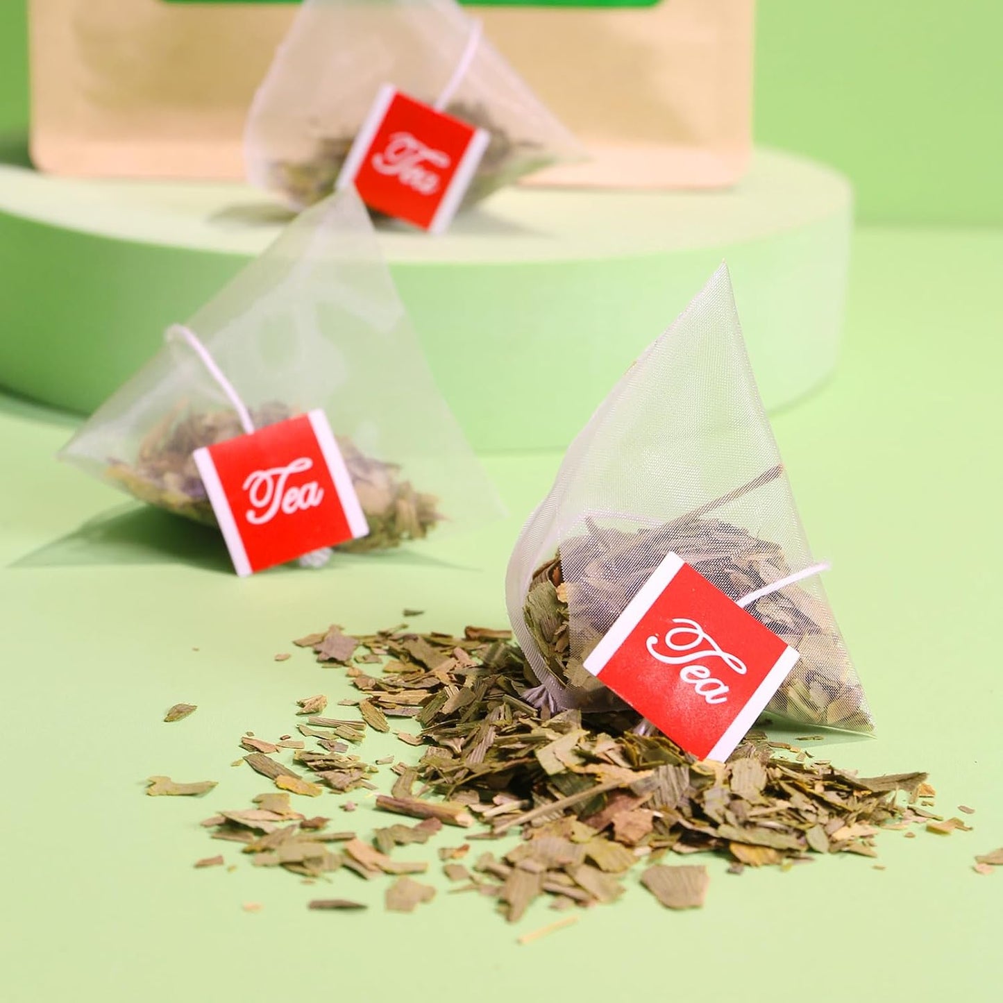 FullChea Ginkgo Biloba Tea Bags, 36 Counts, Non-GMO, Caffeine-Free | Pure Dried Ginkgo Biloba Leaves, Support Memory &amp; Focus, No Additives, Resealable Pouch