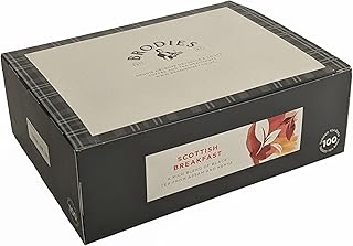 Brodies Tea, Scottish Breakfast Tea, Black Tea Imported from Scotland, Box of 100 Bags (Pack of 1)