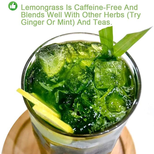 Plant Gift Lemongrass Tea, Loose Leaf Herbal Tea Citronella, Dried Lemongrass Cut 50G/1.76oz