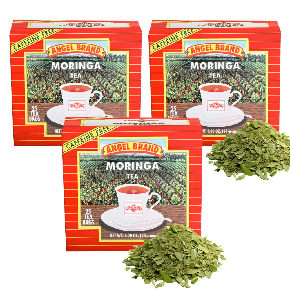 Moringa Leaf Tea Bags | 20 Count | 3 Pack | Refreshing Herbal Boost