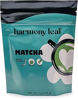 Harmony Leaf Matcha Green Tea Powder, 4 oz, 50+ Servings, Smooth Matcha for Lattes and Daily Rituals