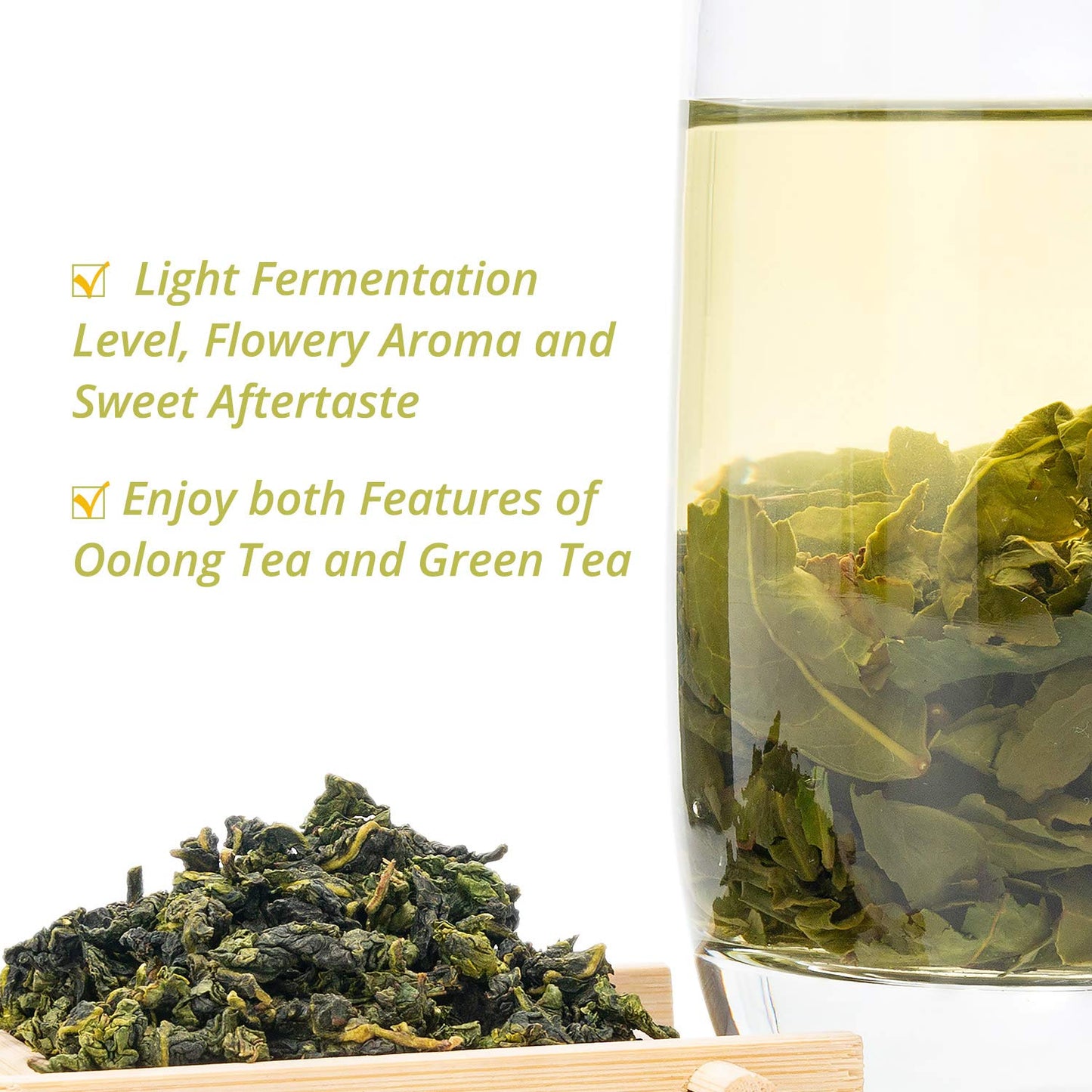 Oriarm Anxi Tieguanyin Oolong Tea 1000g (Pack of 2) - Chinese Ti Kuan Yin Loose Leaf Tea Clean Aroma