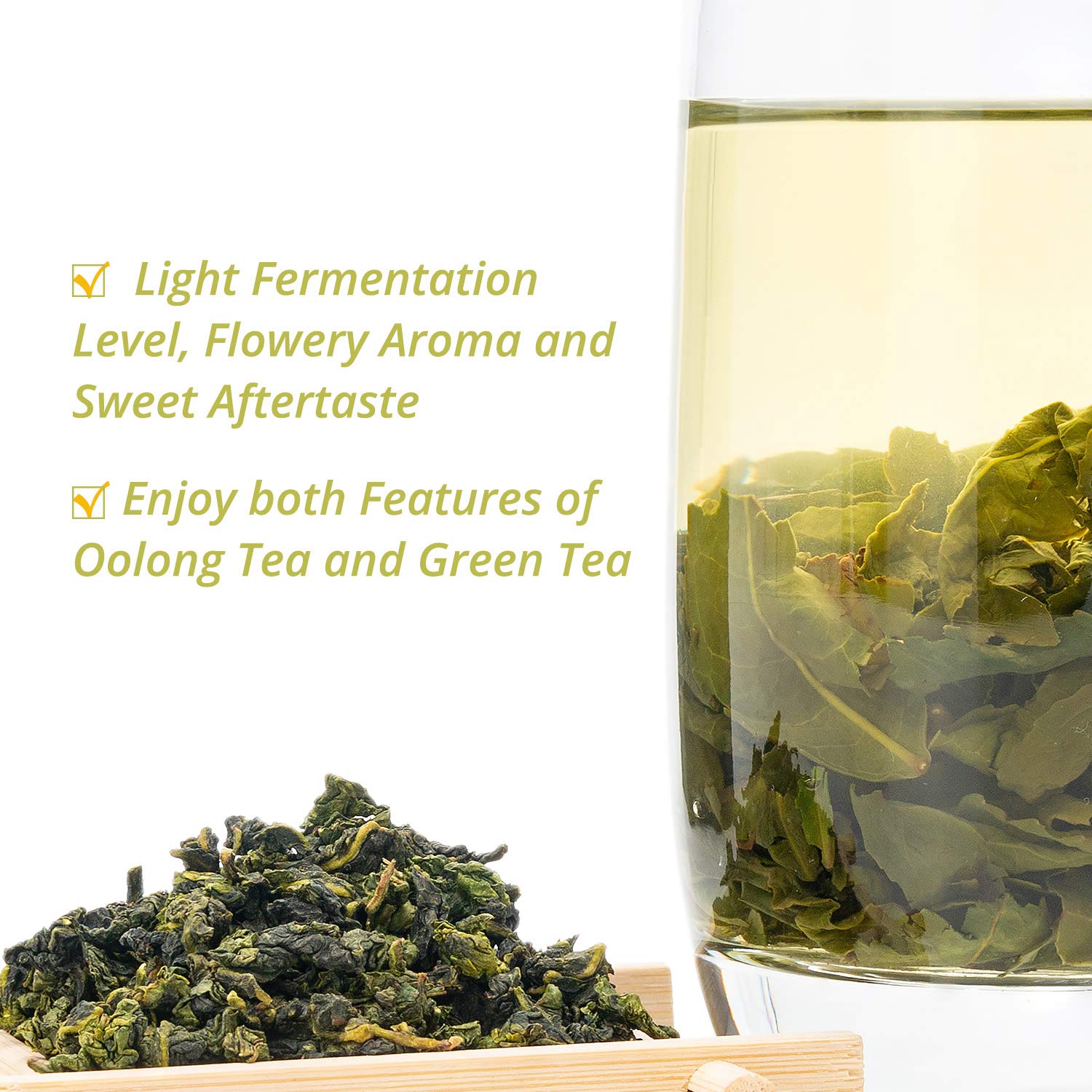 Oriarm Anxi Tieguanyin Oolong Tea 1000g (Pack of 2) - Chinese Ti Kuan Yin Loose Leaf Tea Clean Aroma
