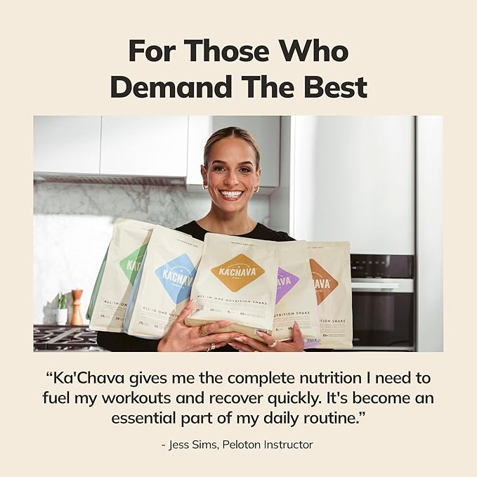 Ka’Chava All-In-One Nutrition Shake Blend, Strawberry, 15 Servings, 85+ Superfoods & Nutrients, Greens Plant-Based Powder Protein Drink, Digestive Enzymes & Probiotics, Vegan Dairy Gluten Free