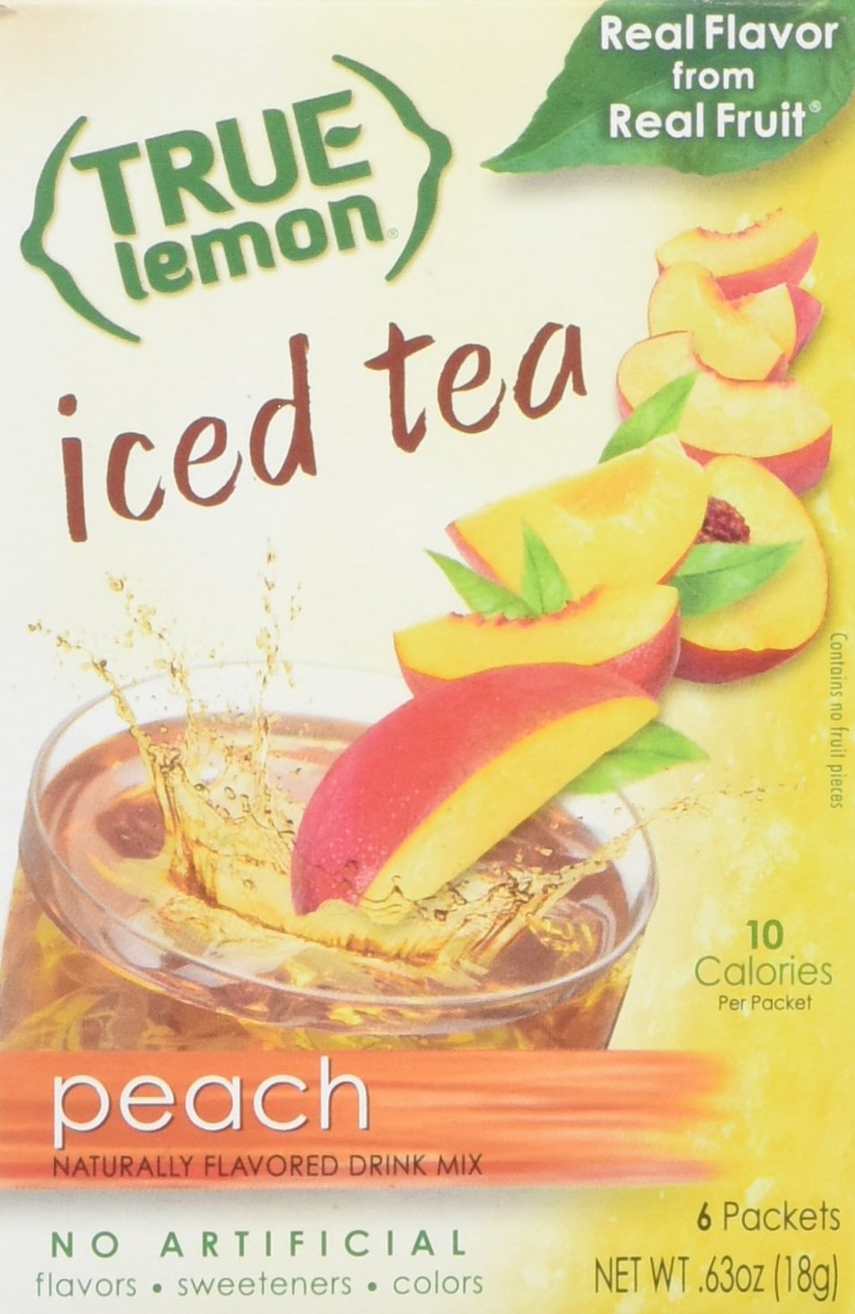 PEACH ICED TEA MIX by TRUE LEMON | Instant Powdered Drink Packets That Quench YOUR Thirst, Kit Includes 4 Boxes of Mouth