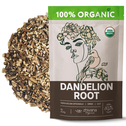 Organic Dandelion Root Tea Loose Leaf 16 oz. - Liver Cleanse, Digestion