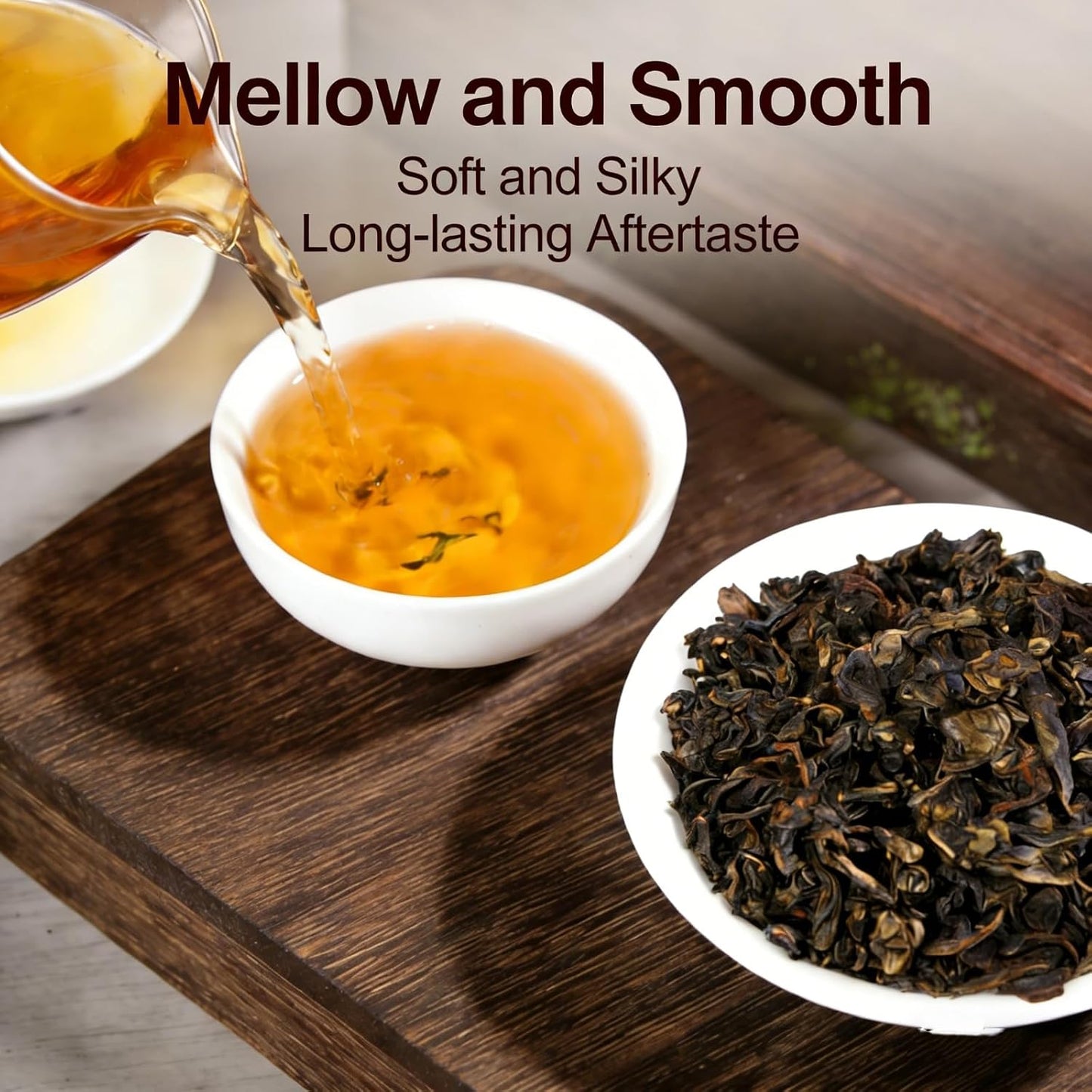 NASLAPH Roasted Oolong Tea Loose Leaf, High Mountain Black Oolong Tea Leaves with Mellow and Smooth, Oolong Tea with Medium Roasted Flavor, Grade AAA Oolong Tea with Consistent Quality 5.29Oz/150g