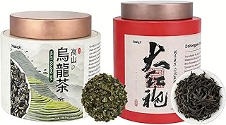 NASLAPH Alishan Oolong Tea, Da Hong Pao Oolong Tea, Wuyi Rock Oolong Tea Loose Leaf