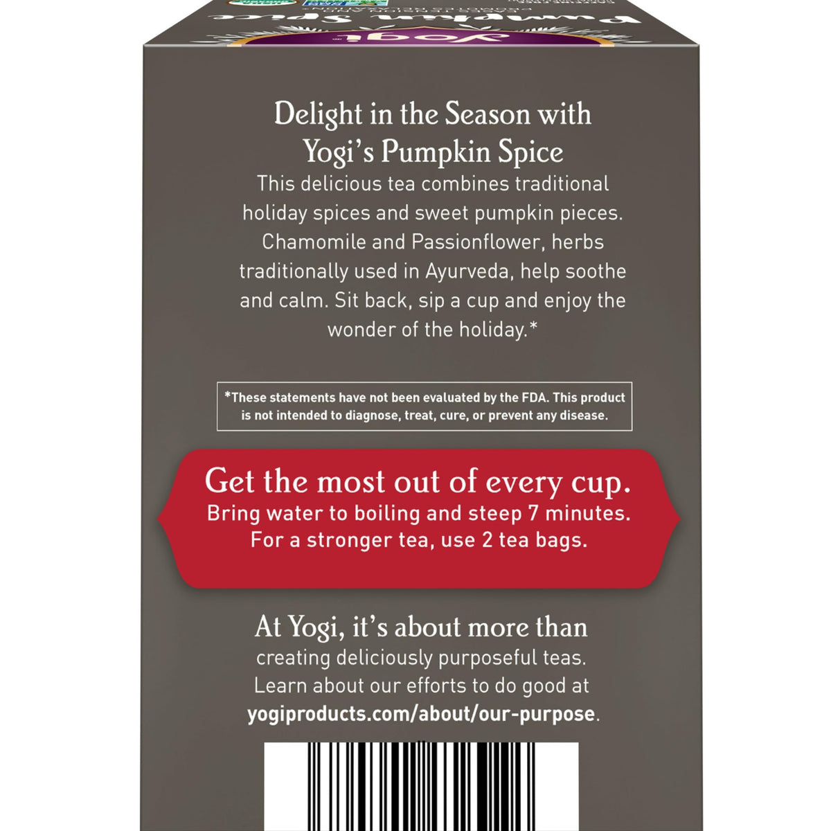 Yogi Pumpkin Spice Tea, 16 Tea Bags (4 Pack)