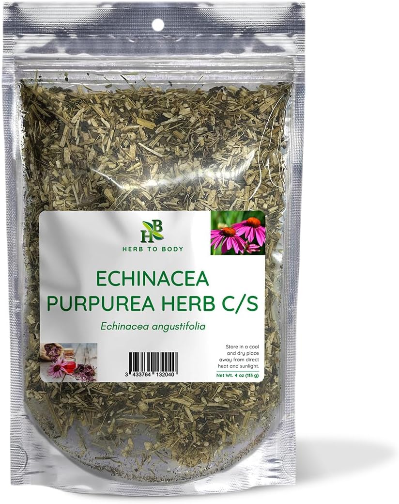 Herb To Body Echinacea Purpurea Herb C/S | Echinacea Purpurea | Wildcrafted | 4oz