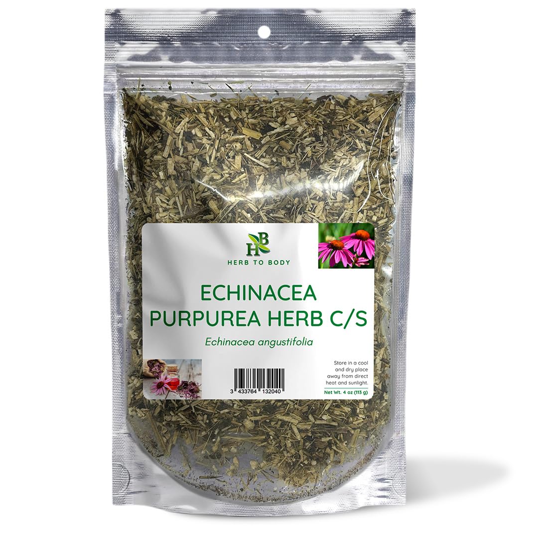 Herb To Body Echinacea Purpurea Herb C/S | Echinacea Purpurea | Wildcrafted | 4oz