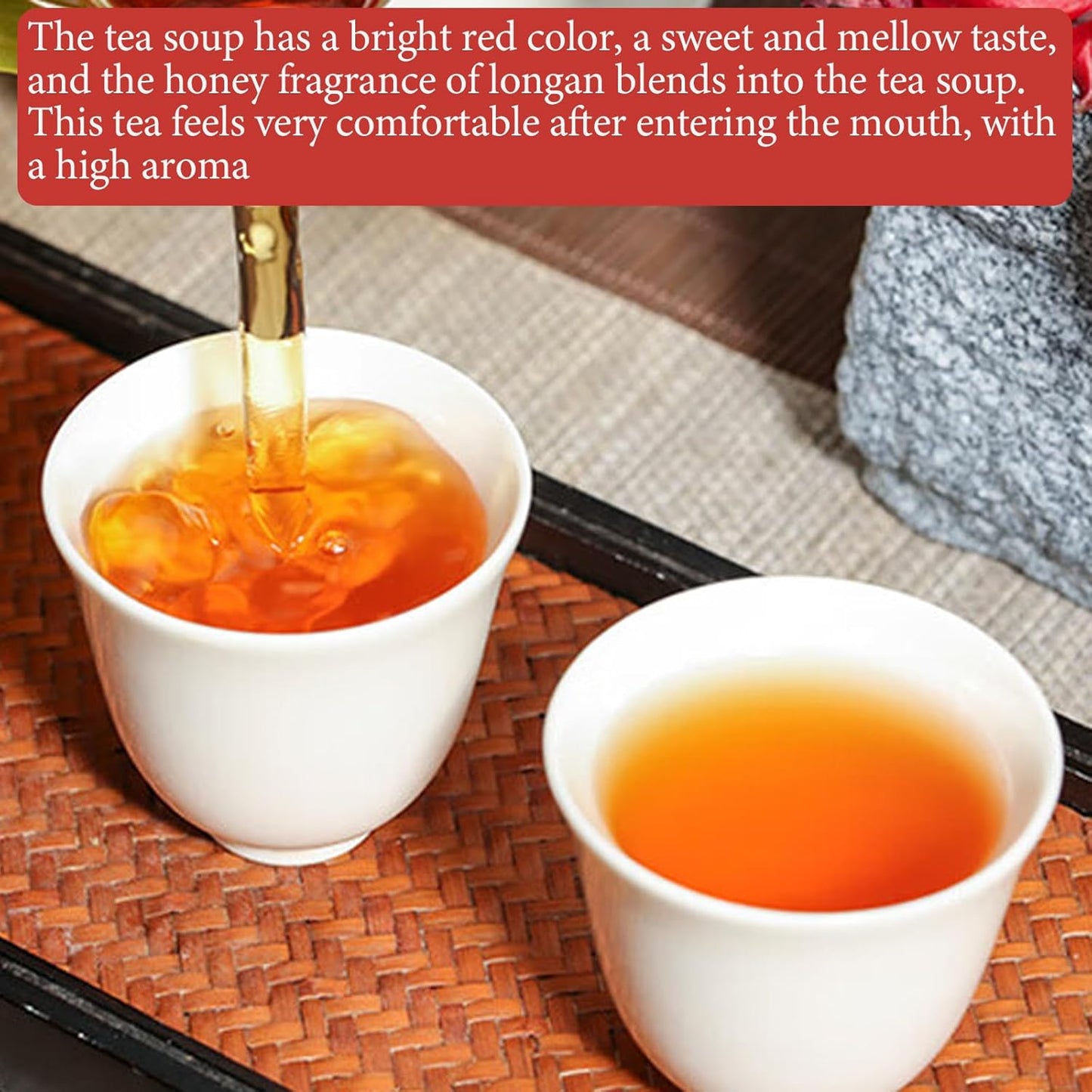 Lingyunxi Lapsang Souchong Tea Black Tea Loose Leaf Wuyi Mountain Chinese Tea|Non-Smoky Honey Floral Sweet Mellow Taste|No Bitter| Picked in Spring| Fully Fermented Tea 4.23oz/120g 正山小种 红茶 蜜香 非烟熏